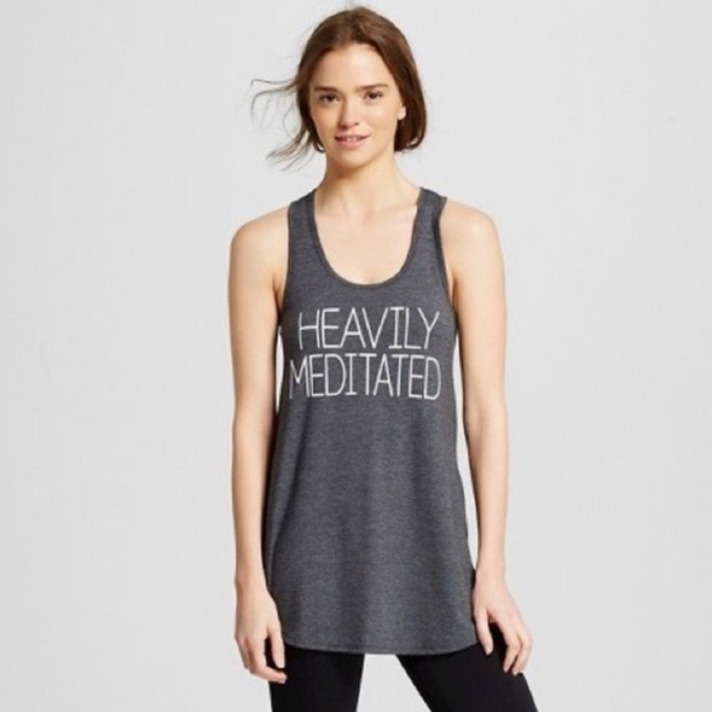 Peaceful Warrior Heavily Meditated graphic tank